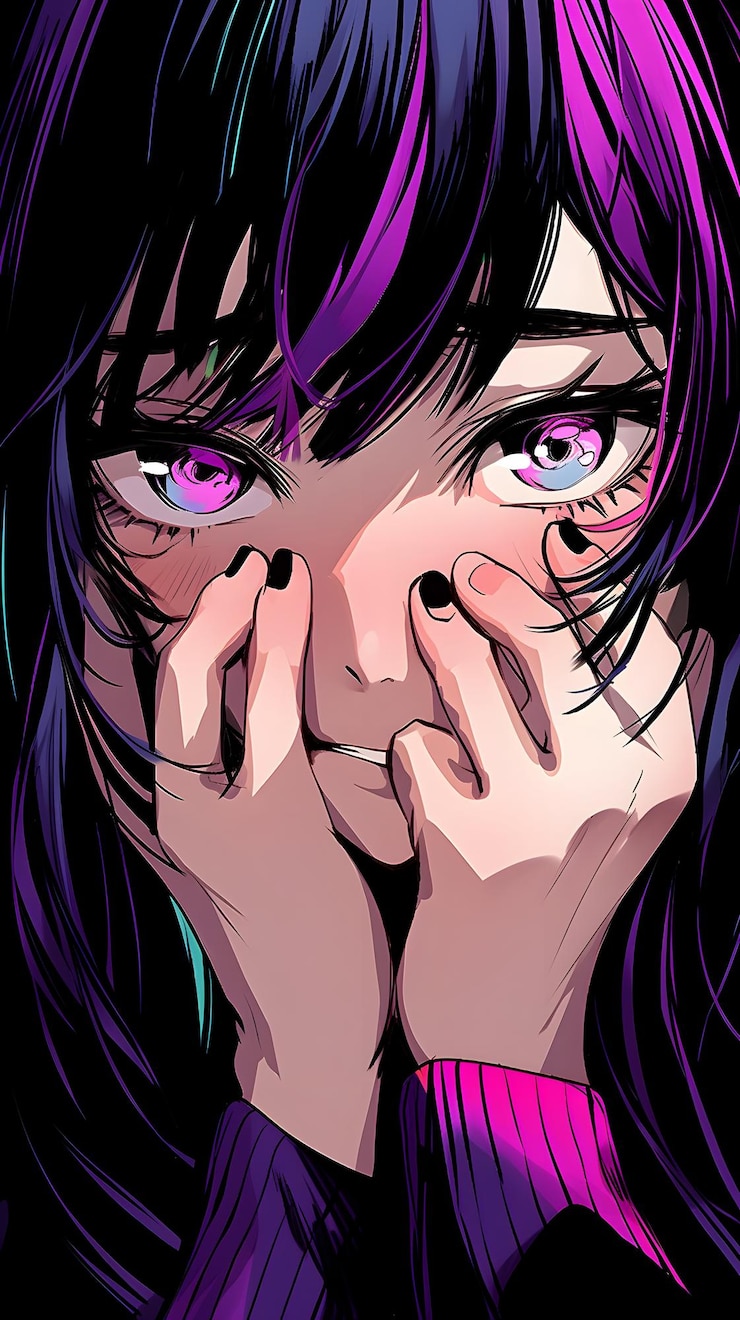 Zdjęcie ilustracja dziewczyna anime