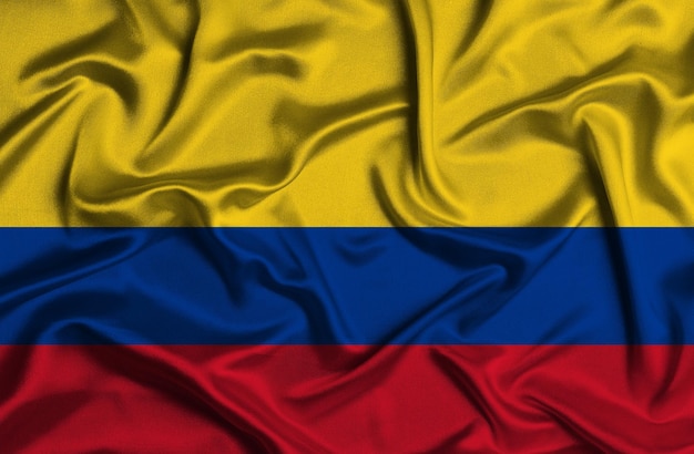 Zdjęcie ilustracja flaga kolumbii
