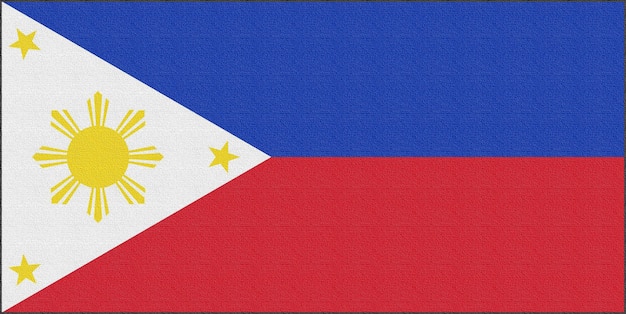 Ilustracja flagi narodowej Filipin
