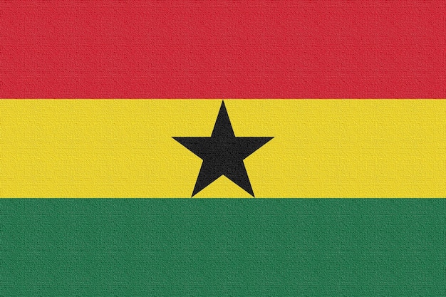 Ilustracja flagi narodowej Ghany