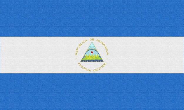Ilustracja flagi narodowej Nikaragui