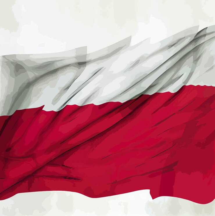 Ilustracja flagi Polski