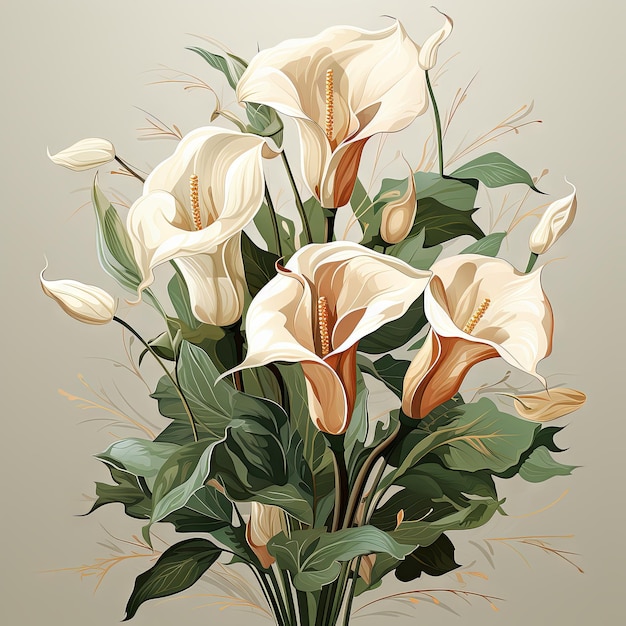 Ilustracja florystycznej sztuki