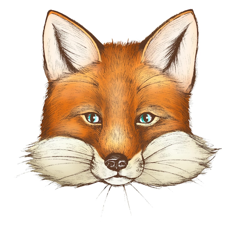 Zdjęcie ilustracja fox png przezroczyste tło