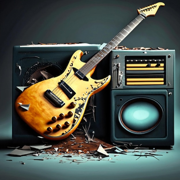 Ilustracja gitary elektrycznej