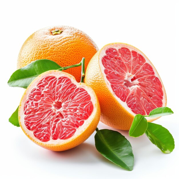 ilustracja grapefruit white bg