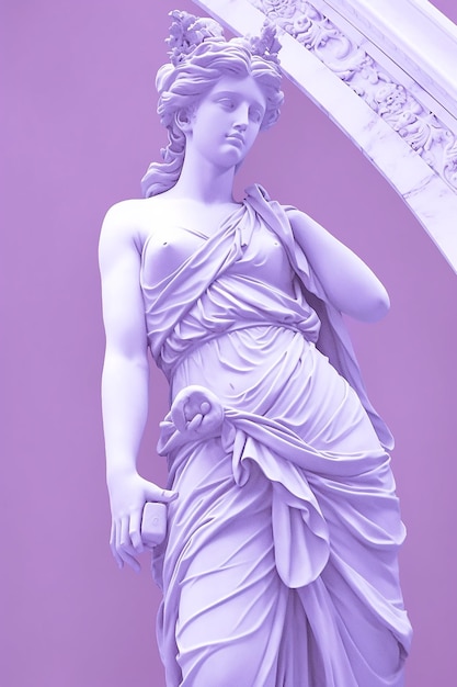 Ilustracja greckiego posągu Vaporwave