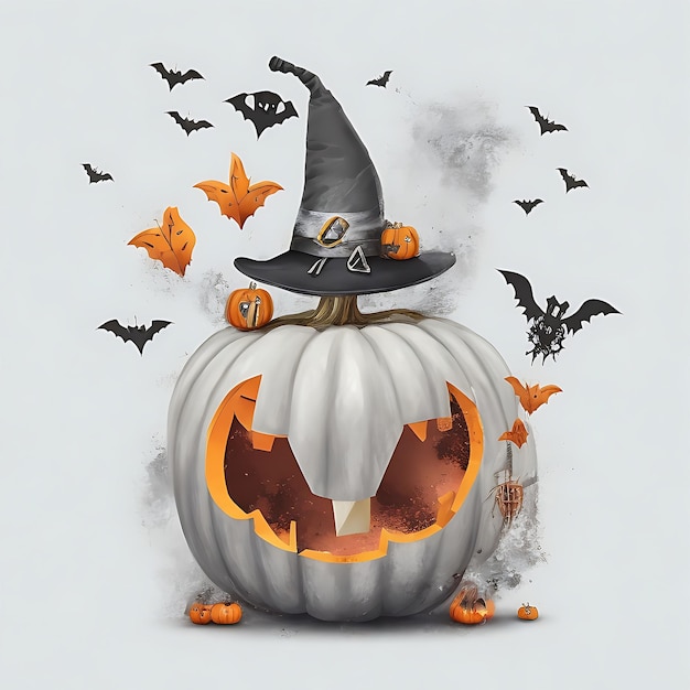 Zdjęcie ilustracja halloween art design ai wygenerowana w wysokiej rozdzielczości zdjęcie