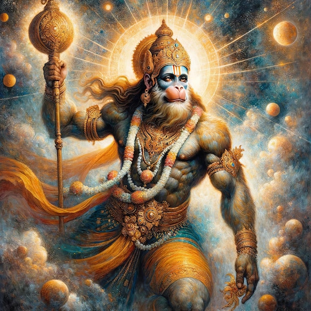 Ilustracja Hanumana Jayanti