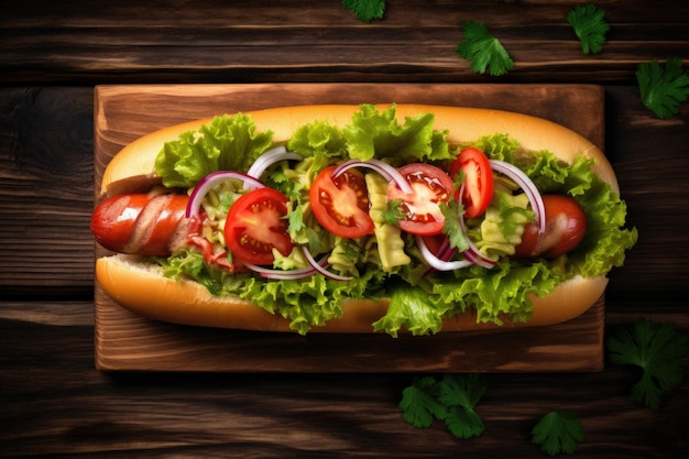 Ilustracja Hot Dog AI GenerativexA