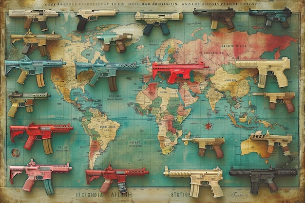 ilustracja i symbolizuje mapę świata, aby zatrzymać wojnę obrazy projektowe