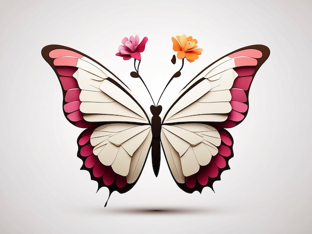 Ilustracja kolorowego wektora motyla