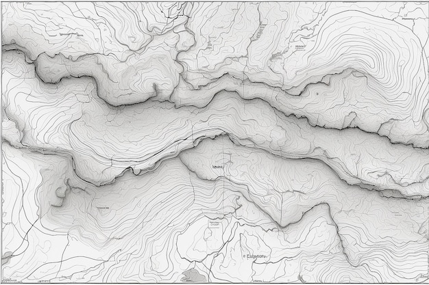 Zdjęcie ilustracja konturów map topograficznych