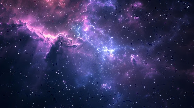 Ilustracja kosmicznej mgławicy wszechświata do użytku w projektach dotyczących badań naukowych i edukacji