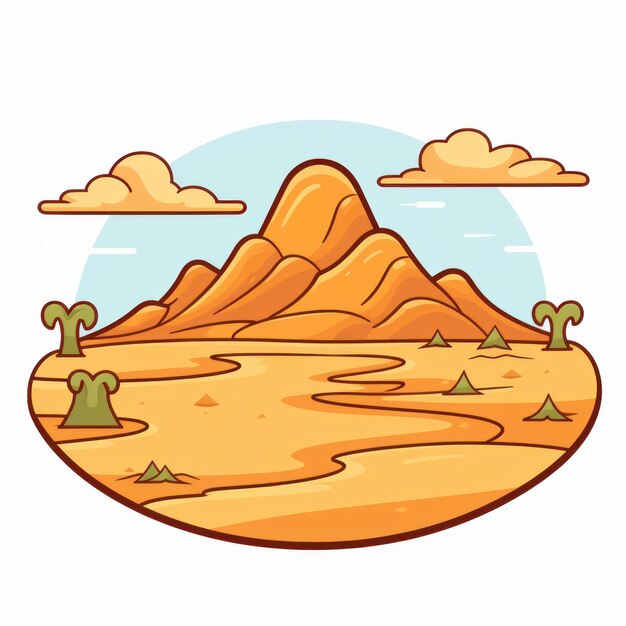 Zdjęcie ilustracja krajobrazu pustyni
