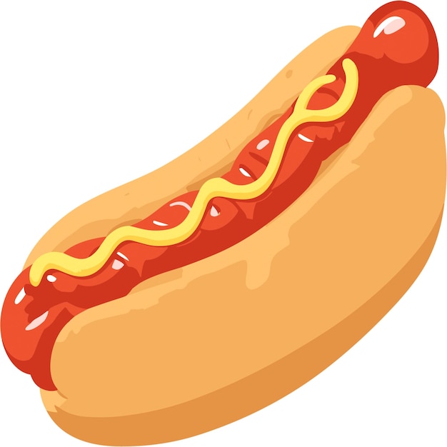 Ilustracja kreskówka Hot Dog