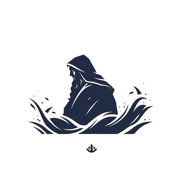 ilustracja logo kurtki z kapturem