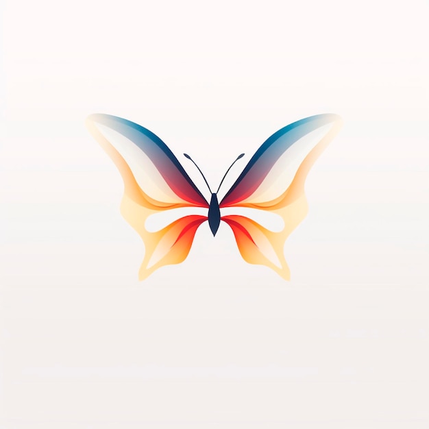 ilustracja logo motyl