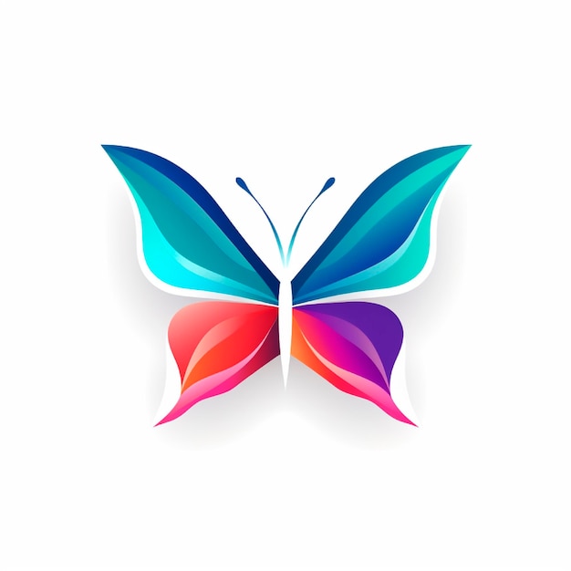 ilustracja logo motyl