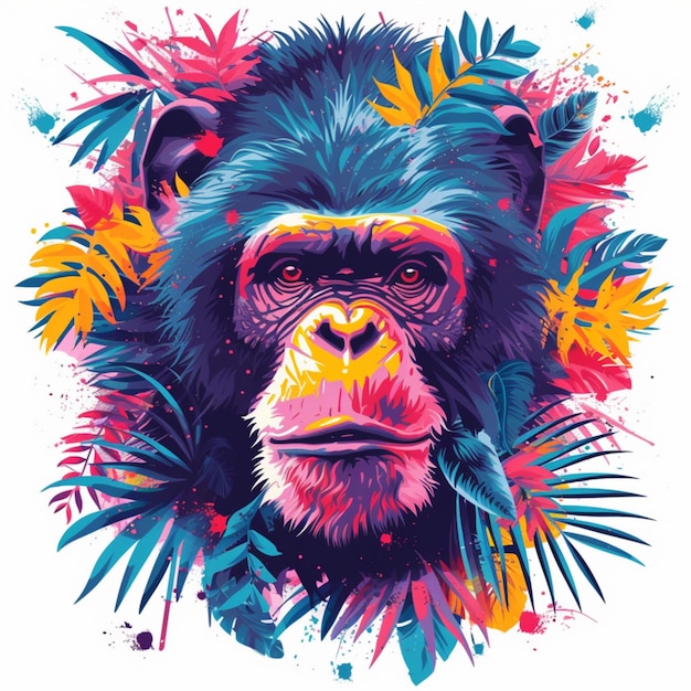 Ilustracja małpy