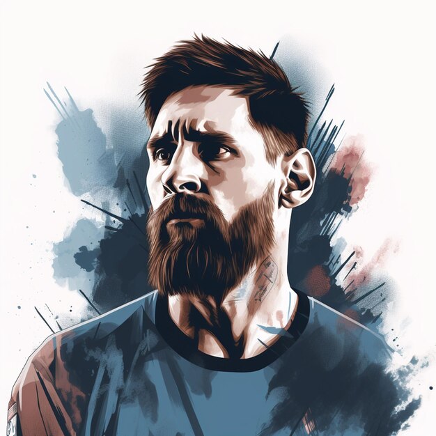 Zdjęcie ilustracja messi11