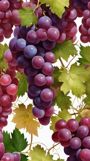 Ilustracja na temat dużego kolorowego winogrona bez szwów