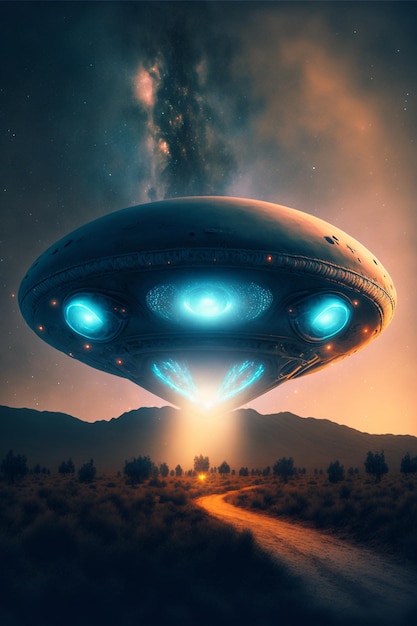 Ilustracja obcych UFO