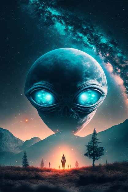 Ilustracja obcych UFO