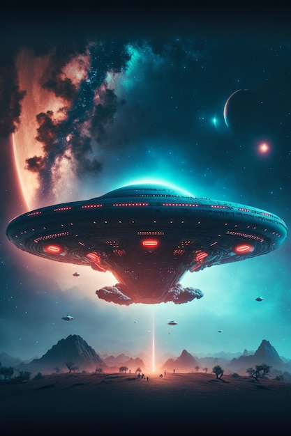 Ilustracja obcych UFO