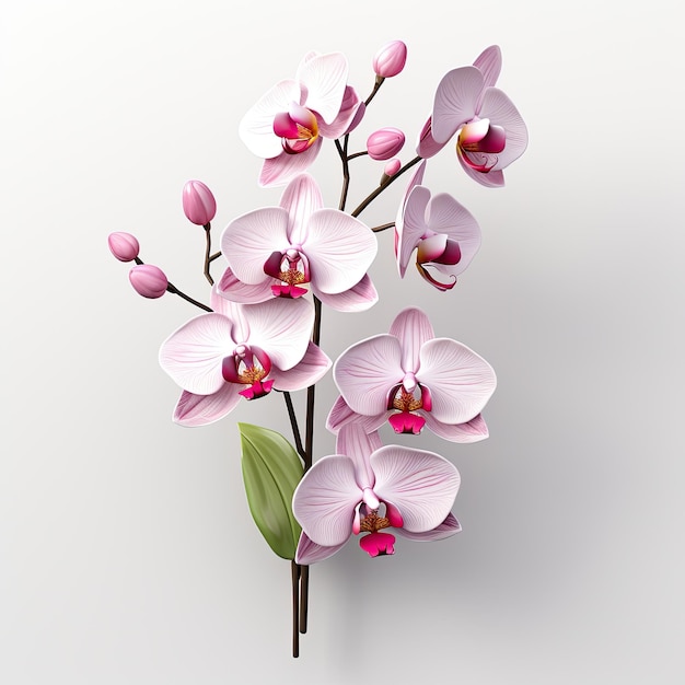 ilustracja orchidei w atrakcyjnym wzornictwie kwiatowym
