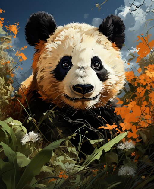 Ilustracja pandy