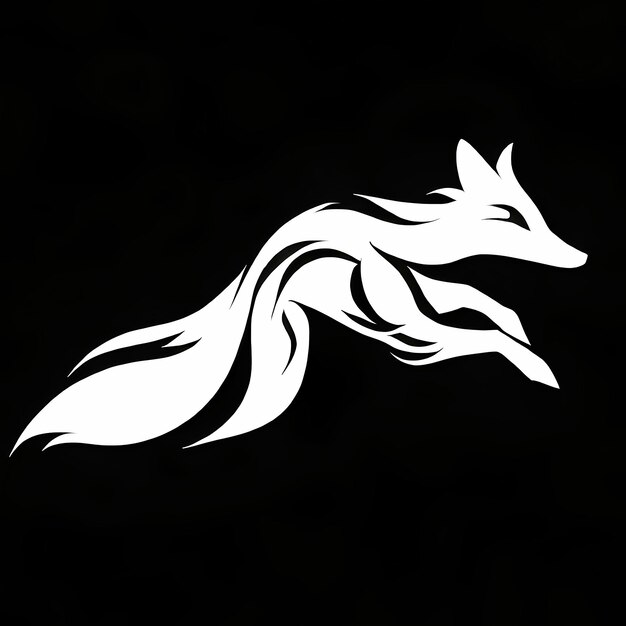 Zdjęcie ilustracja pięknego i wnikliwego liska w wektorze do tworzenia logo