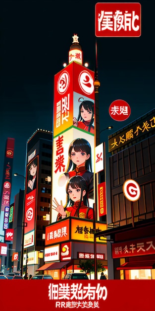 Ilustracja plakatu miasta Pekin w Chinach