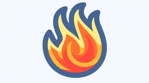 Zdjęcie ilustracja płomienia ognia