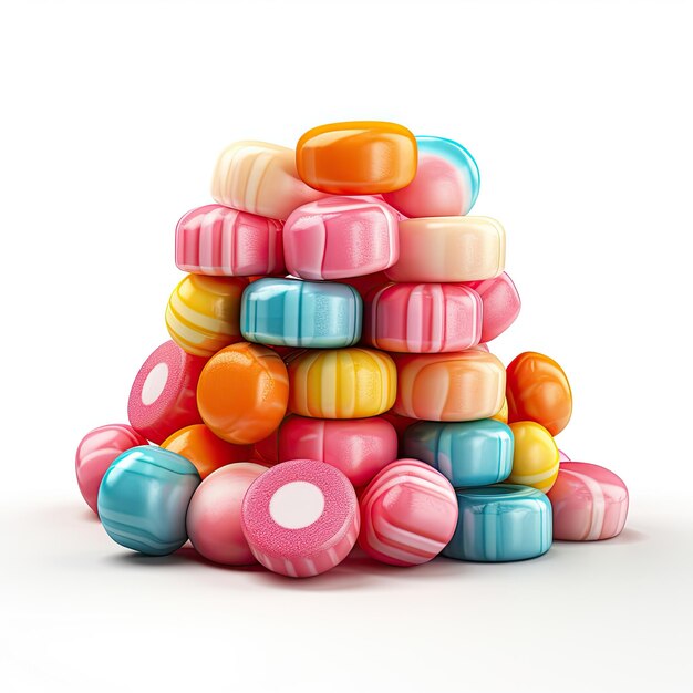 ilustracja przedstawiająca doskonale kreatywną kolekcję cukierków