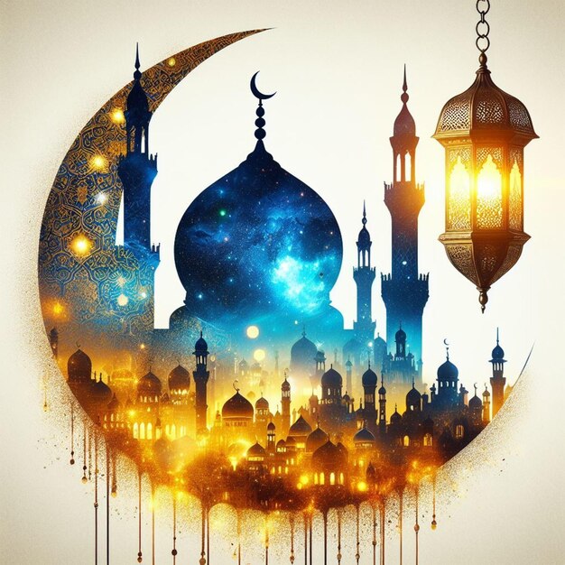Ilustracja Ramadan Eid Mubarak