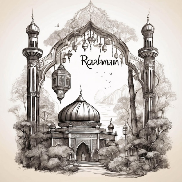 Zdjęcie ilustracja ramadanu kareem islamski festiwal eid banner design ilustracji