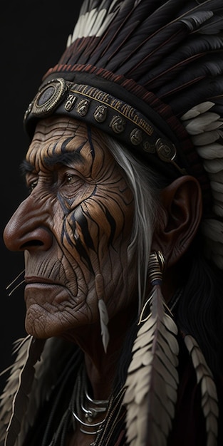 Ilustracja rdzennych Amerykanów