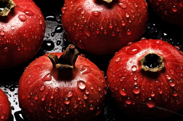 Ilustracja Red Pomegranates AI GenerativexA