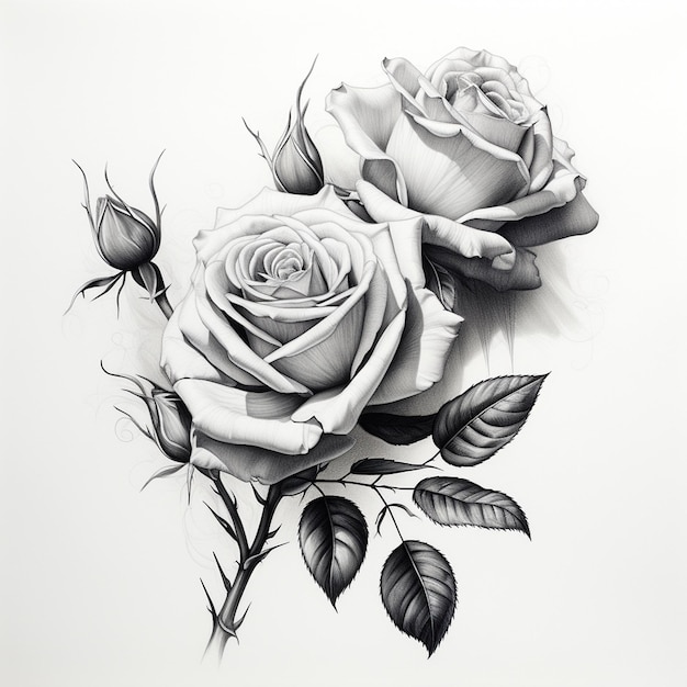 Ilustracja różowego czarno-białego obrazu