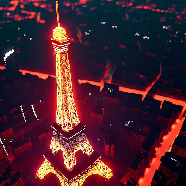 Ilustracja sceny Eiffelturma Grafika wektorowa Komiks Obraz tła Tapeta Avatar Ikona stylu Emoji