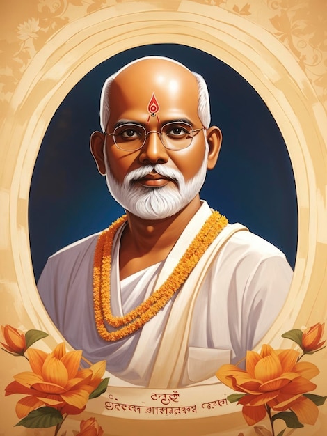 ilustracja sree narayana guru