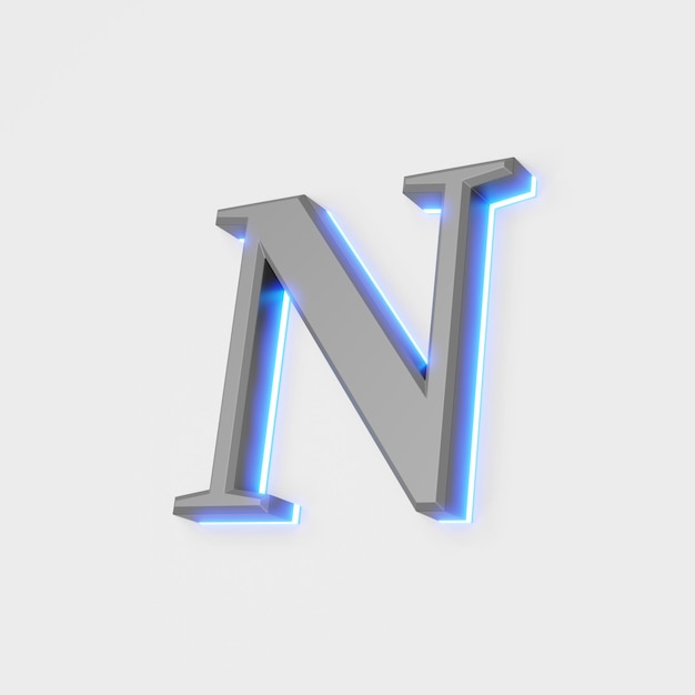 Ilustracja świecące list na białym tle. ilustracja 3d