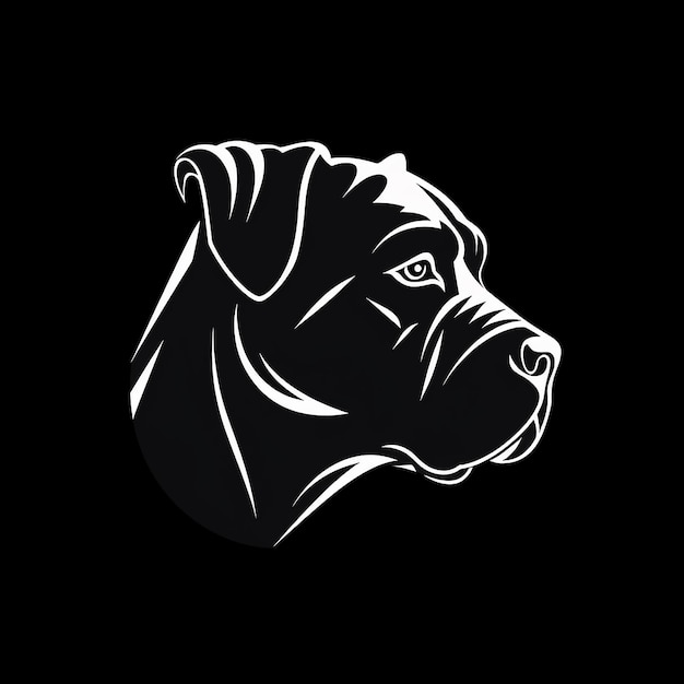 Zdjęcie ilustracja sylwetki cane corso