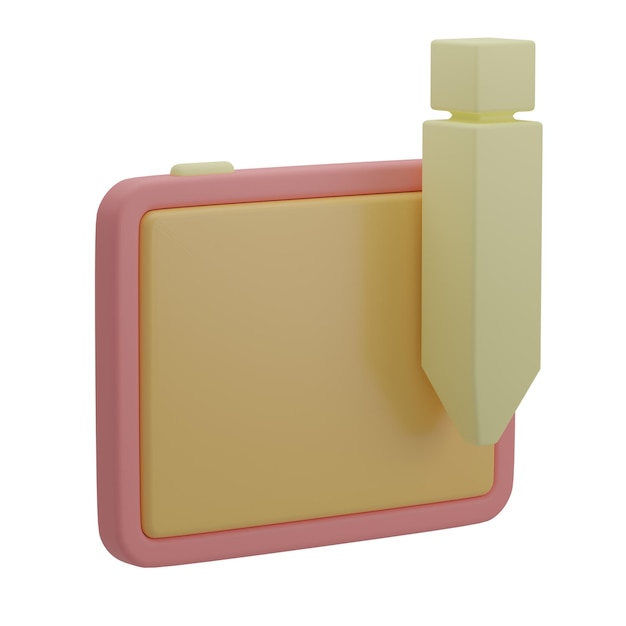 Ilustracja tabletu piórkowego 3D