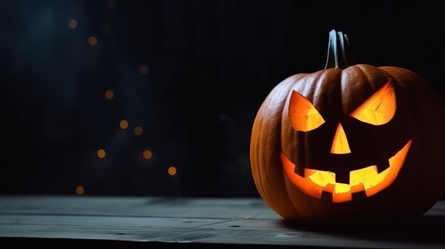 Ilustracja tła Halloween Day AI GenerativexA