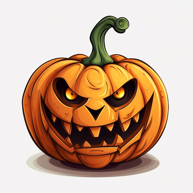 Zdjęcie ilustracja tła spooky pumpkin patch