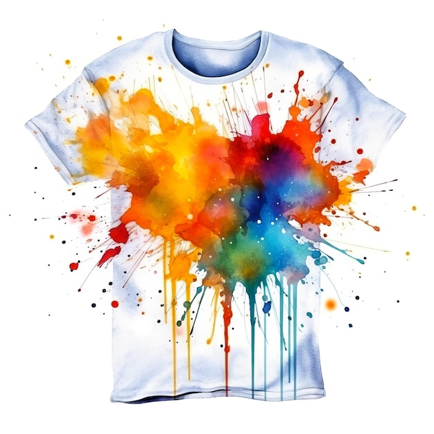 Zdjęcie ilustracja trendy t-shirt top square