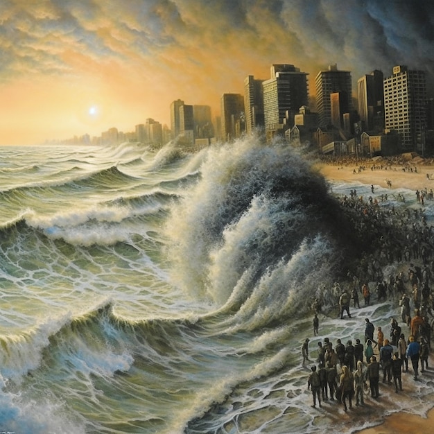 Ilustracja tsunami