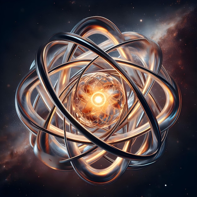 Zdjęcie ilustracja ujemnego jonu lub atomu